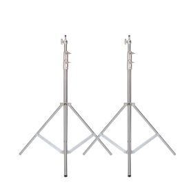 Super Stable Stainless Steel Big Tripod 2.8M Foldable Light Stand Tripod Photography For Fill Spot Light Softbox Photo Studio (Color: 2 Tripod)